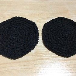 かぎ針編みのコースター(2枚セット) 1枚目の画像