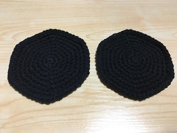 かぎ針編みのコースター(2枚セット) 1枚目の画像