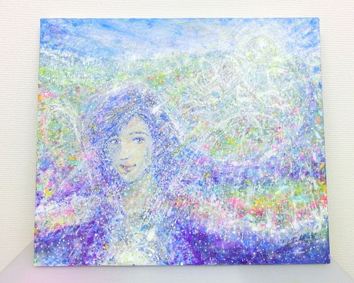 原画 「夢で見た国」 絵サイズ 53×45㎝ パワーアート 絵画 息吹 友也