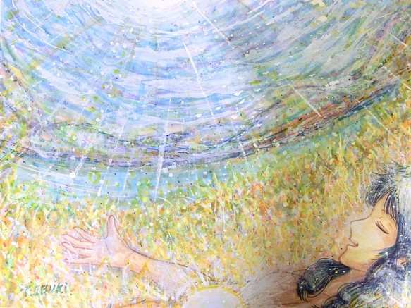 「草原のレイニー ～恵みのオーラ～」 原画 カラー + 無限ゼロCDR 1枚目の画像