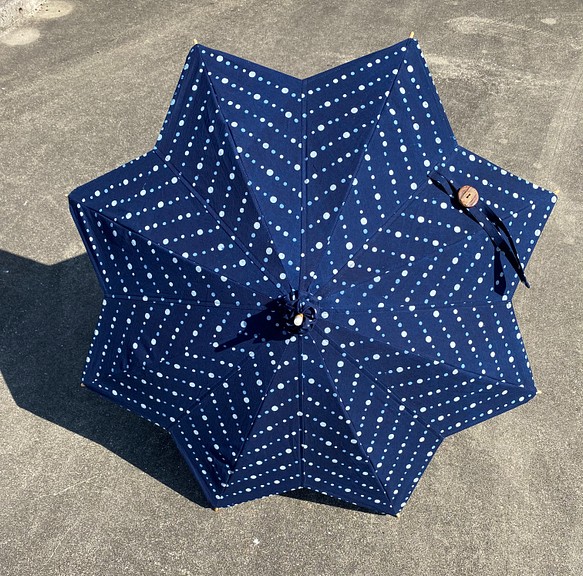 手染め藍型染めの日傘