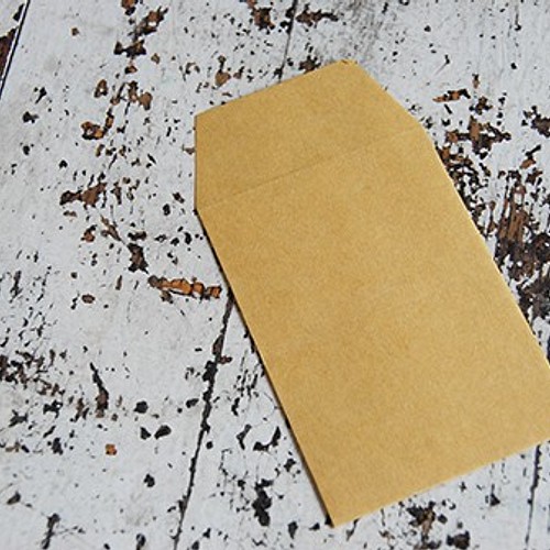 名刺サイズ縦型封筒(10×7) ５色 各５枚 シンプル その他素材 joynova 