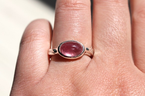 Fruity pink ruby ring【ルビー×シルバーリング】 1枚目の画像