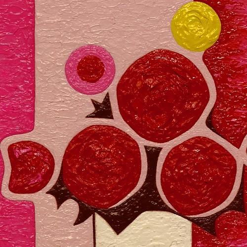 小さい油絵 ミニピンクの背景の花 がんどうあつし絵画f0号ホワイト額縁付 絵画 Gandeaux 通販 Creema クリーマ ハンドメイド 手作り クラフト作品の販売サイト