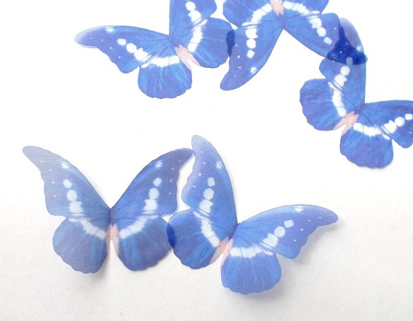 ちょうちょのパーツ　6cm　シフォン・オーガンジー素材　蝶のパーツ 21 1枚目の画像