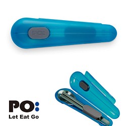 PO: 匙筷不銹鋼餐具組(藍) (環保餐具) 第1張的照片
