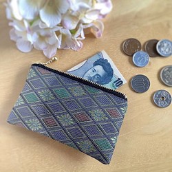 畳縁　硬幣錢包　名片夾　菱形　日式　微妙的色彩 第1張的照片