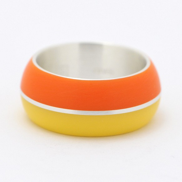Base Rumu Ring #11 / Color Yellow &amp; Orange Birth room Resin 第1張的照片