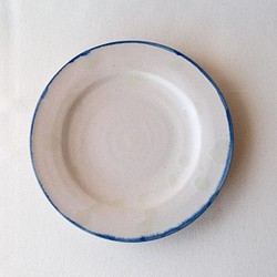 【ピンク　お皿 】 　陶器　　21ｃｍ 1枚目の画像