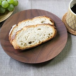ウォールナットのお皿 （φ１８５）：パン皿 1枚目の画像