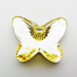 スワロフスキー #2854 Butterfly Flat Back ジョンキル 粒別販　12ｍｍ　2粒販売 1枚目の画像