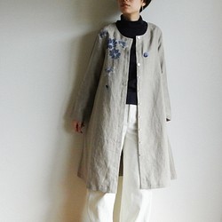 亞麻外套連衣裙Sarasa / Lotus 第1張的照片
