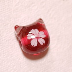 ミニミニ桜にゃんこ玉　横穴 1枚目の画像