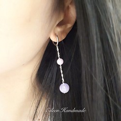 夢幻紫系列 耳環（ 可換夾式 ） 第1張的照片