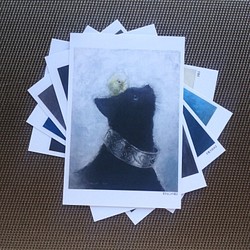 ポストカード 猫の絵５枚セット【Ｒ】 1枚目の画像