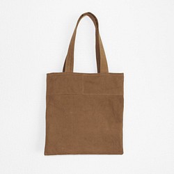 [Made-to-order] Onomichi 帆布咖啡色手提袋-FLAT- [A4size] 第1張的照片