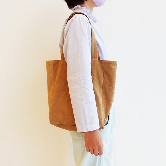 [定制] Onomichi 帆布咖啡色手提袋-French Roast- [A4] 第1張的照片
