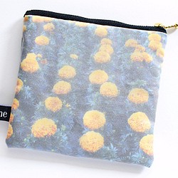 小袋（圓形花）-黃色原裝紡織袋 第1張的照片
