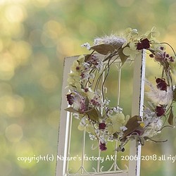 「Rose Wine Wreath」自然素材リースE184 1枚目の画像