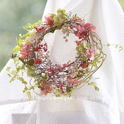 ◎「Happy Red Wreath」自然素材リースTW017 1枚目の画像