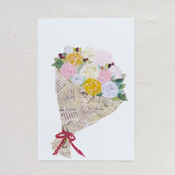 花束のポストカード 1枚目の画像