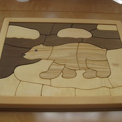 木製パズル(しろくま) 1枚目の画像