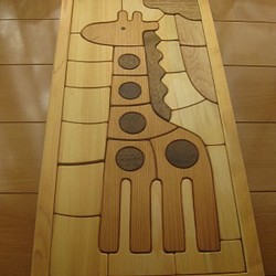 木製パズル(きりん)大 1枚目の画像
