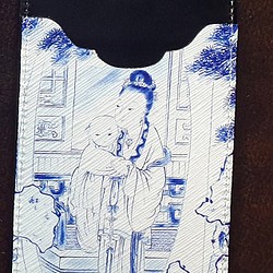 E10-1 &lt;象がいるタイピン&gt;ランタンフェスティバルの家族向け女性のための中国の青と白の磁器スタイルのドキュメント 1枚目の画像