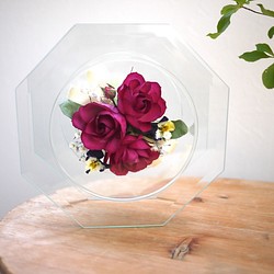 花と植物　ボトルフラワー/バラ（ワイン）　 1枚目の画像