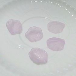 【自然風系列】文藝貝殼花 簡約風 香芋紫 10個入 第1張的照片