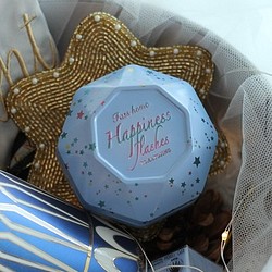 ♡創意・包裝♡星空主題迷你鐵盒糖果盒 馬卡龍藍 一個 第1張的照片