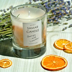 薰衣草＆橙色植物蠟燭 -  SAMAR蠟燭 - 第1張的照片