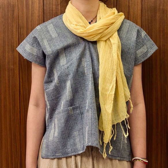 泰北清邁手製 / 春夏限定服裝 - 植物染圍巾 第1張的照片