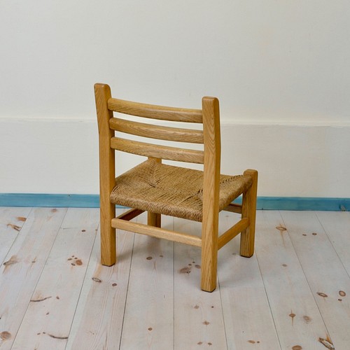 木製 無垢材 座編み椅子 編み椅子 チェア サイドチェア いす イス 昭和 
