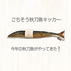 ごちそう秋刀魚キッカー 猫用 1枚目の画像