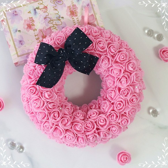 Fluffy Rose Wreath ♡フラッフィーローズリース♡ 1枚目の画像