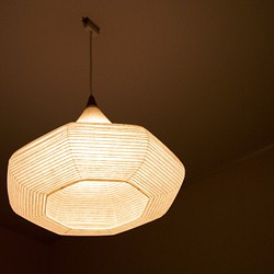Creema限定 ポイントアップ Lantern shade Shizuku  滴 和紙 提灯 影と光 1枚目の画像