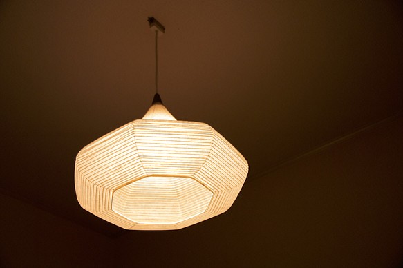 Creema限定 ポイントアップ Lantern shade Shizuku  滴 和紙 提灯 影と光 1枚目の画像