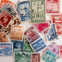 外国切手　レトロ切手セット　45枚 1枚目の画像