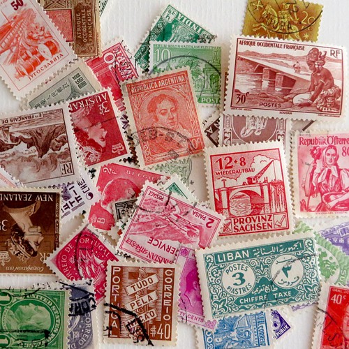 外国切手 レトロ切手セット 45枚 その他素材 Microalgae Design 通販 