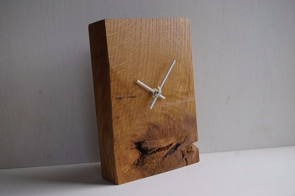 ナラの木の時計　 1枚目の画像