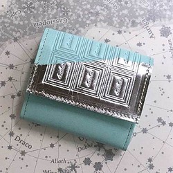 革のミントチョコ・コインケース（銀の包み紙） 1枚目の画像