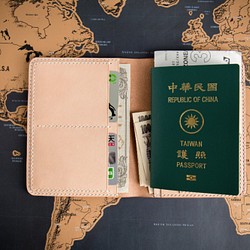 GOURTURE 護照夾 義大利進口原色植鞣革 全手工製 [GPP01] 第1張的照片