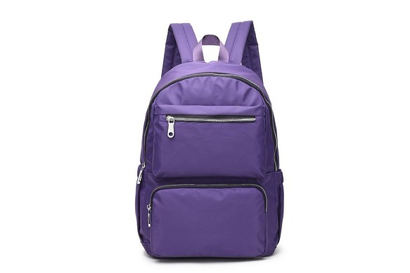 古典的な大容量紫色のバックパック/旅行バックパック/学生バッグユニセックス - マルチカラーオプション＃1024 1枚目の画像