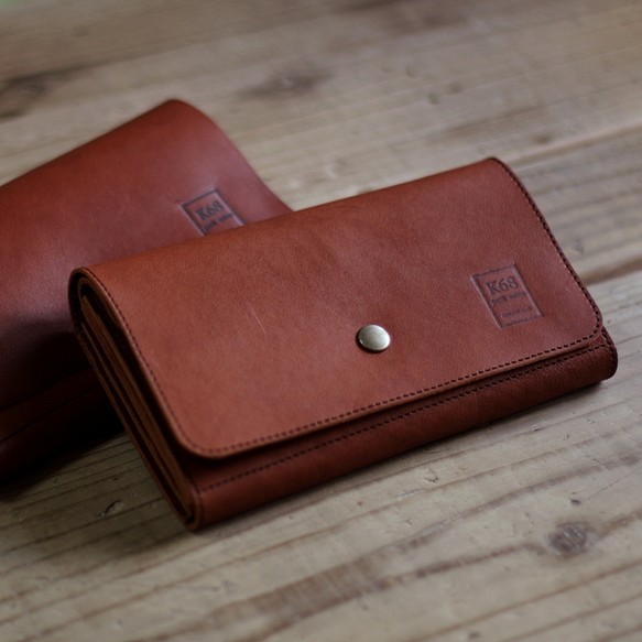 2/28制作終了】長財布 Long Wallet / square cut / Brown その他ミニ