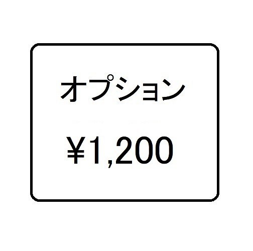 オプション　１２００円 1枚目の画像