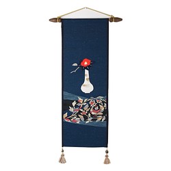 SACHIKO KAWASHIMA古董加蓋掛毯花獨角獸帶老穿海軍 第1張的照片