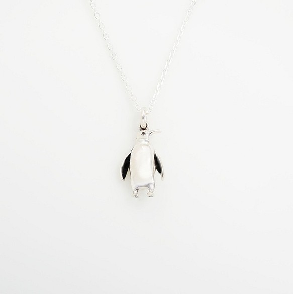 3D 可愛 企鵝 penguin s925 純銀 項鍊 生日 聖誕節 情人節 禮物 第1張的照片