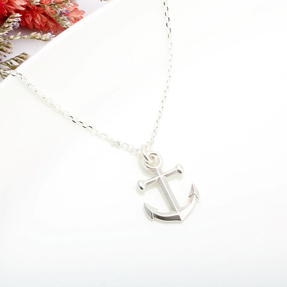 船錨 (大) Anchor s925 純銀 項鍊 情人節 禮物 第1張的照片