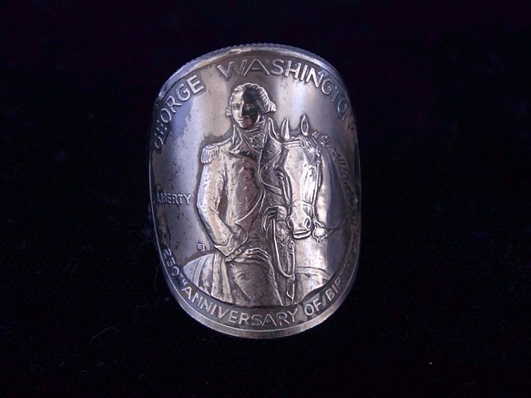 コインリング（アメリカ記念50￠銀貨） 1枚目の画像